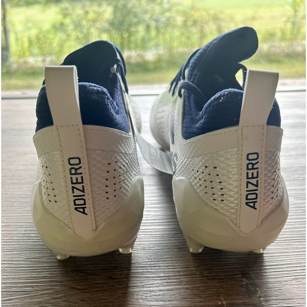 Adidas‎ Adizero 5-Star 7.0 Football Cleats White Navy Blue DA9549 Mens size 16